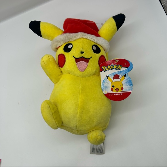 Pokemon Pikachu Holiday Plush 10" with tags used 2019 WCT WICKED COOL TAG - Picture 2 of 14